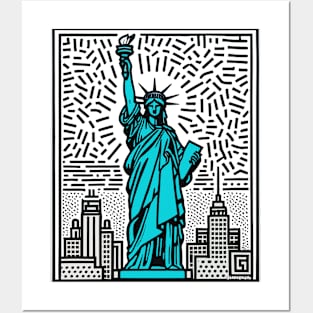 Statue of liberty Pop Art Posters and Art